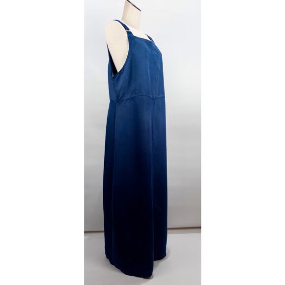 NWT Vintage Cherokee Overall Dress Maxi XL Cottagecore Modest Minimualist Grunge - Picture 5 of 9